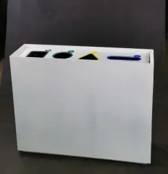 Урна Монолит-4, с наклейками, с емкостью 45 л + 3х30 л