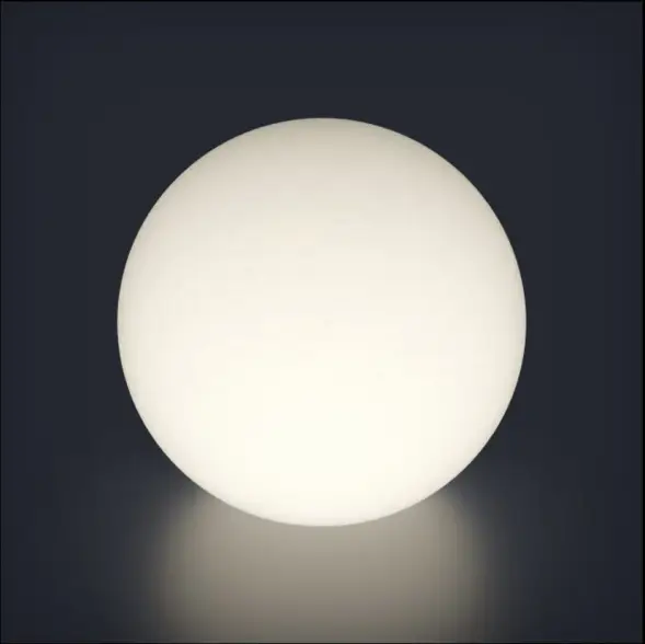 Светящийся шар Minge 800 мм Подсветка: RGB/W, ландшафтное крепление