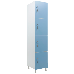 Шкаф для раздевалок WL 14-40 голубой/белый [13076]