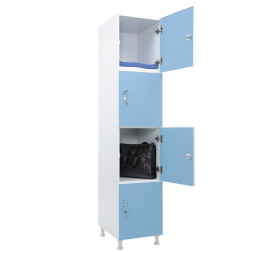 Шкаф для раздевалок WL 14-40 голубой/белый [13076]