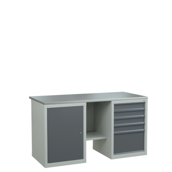 Верстак 1500 с 2 инструментальными тумбами [9477]