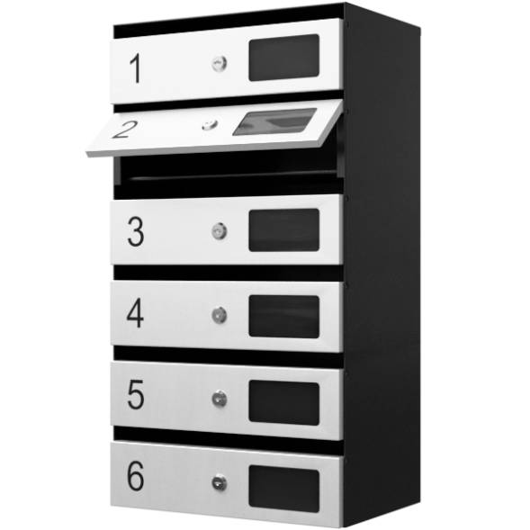 Почтовый ящик 6-секционный серия Ультра [12177]