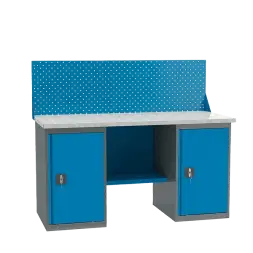 Верстак 1600 с двумя тумбами ВТ2-1.6 [16978]