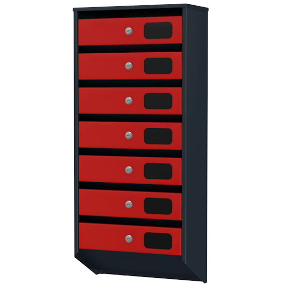 Ящик почтовый на 7 квартир серия Базис Элит [11778]