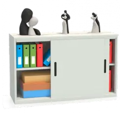 Шкаф-купе архивный ALS-8815 880x1500x450 мм Светло-серый