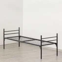 Кровать металлическая СТРОИТЕЛЬ «КМС-1» одноярусная