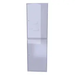 Шкаф для хранения бронежилетов и касок 2000x600x600 мм Светло-серый