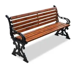 Скамейка чугунная «Ампир» 3,0 м (3 опоры)