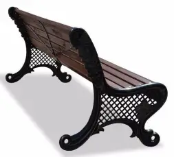 Скамейка чугунная «Ялта» 2,0 м (3 опоры)