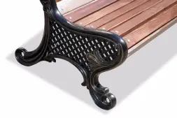 Скамейка чугунная «Ялта» 2,0 м (3 опоры)