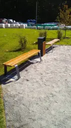 Скамейка стальная «Колледж» без спинки