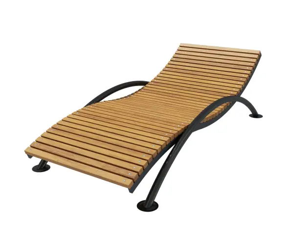 Парковый лежак 4