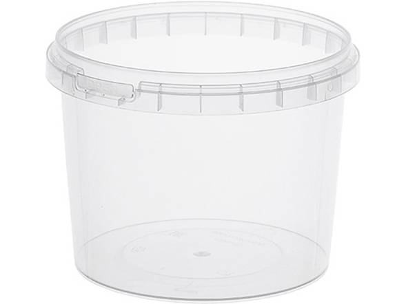 Контейнер п/п 0,7л. круглый, d-122 мм, с прозрачной крышкой