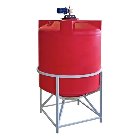 Бункер 5000л усиленный в обрешетке с мешалкой