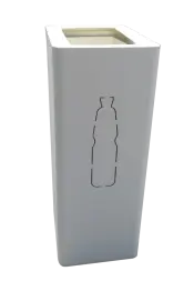 Урна для раздельного сбора мусора с вырезанными в металле обозначениями А-Тренд-1