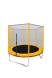Батут с защитной сеткой Trampoline 6 диаметр 1,8 м жёлтый