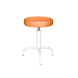 Табурет оранжевый Т04-1 белый каркас [10982]