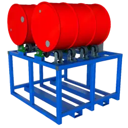 Стационарная установка для вращения двух бочек 725x1300x1200 [12282]