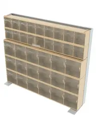 Стойка бежевая настенная/настольная Стелла-техник 401-02-03-00-B