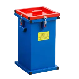 Контейнер герметичный специализированный вертикальный для битых ламп и термометров ГСК 600, 600х400х400 мм