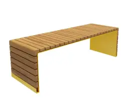 Скамейка стальная «Бракет» без спинки 1,5 м