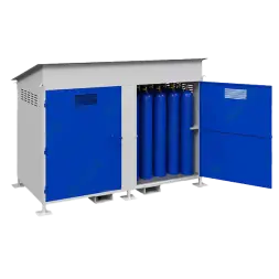 Хранилище для 18 газовых баллонов сварное ХГБ-08С с креплением для баллонов [9983]