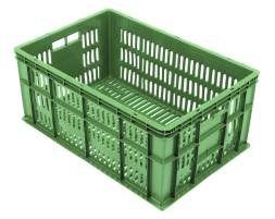 Пластиковый ящик под овощи 600х400х260 перфорированный