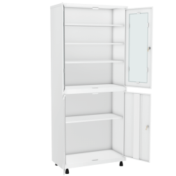 Шкаф металлический для кабинета врача ШКВ-01 [12483]