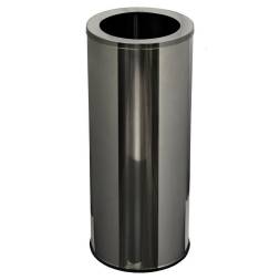 Урна титан У250НН, для мусора, круглая, 30л, хром