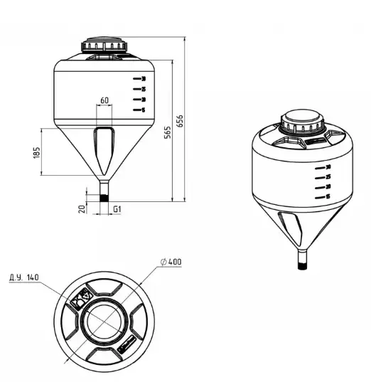 Емкость БИО 35л
