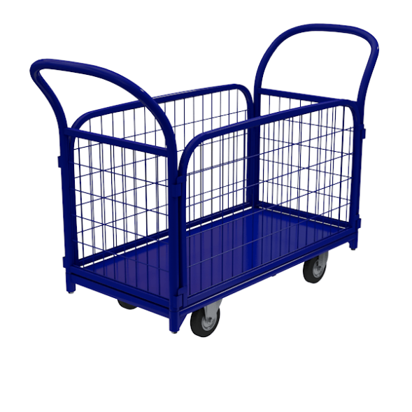 Тележка платформенная с сетчатыми бортами ТС 9 1000x500x700 [16286]