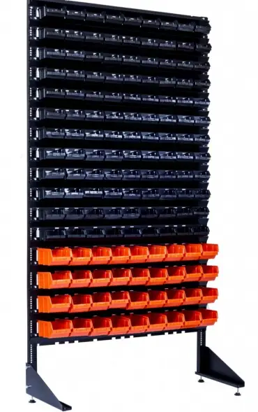 Стеллаж с пластиковыми ящиками 1801-12/4/0 СH-O