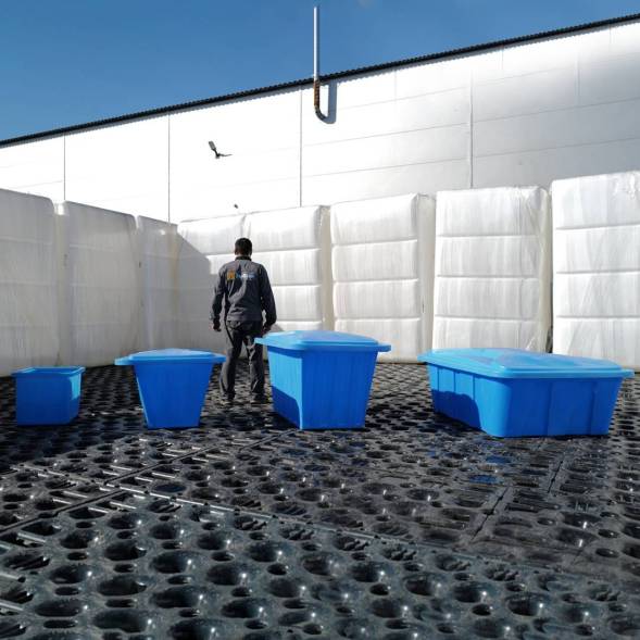 Ванна пластиковая пищевая К, 400 л, HDPE, белый [132.0400.001.0]