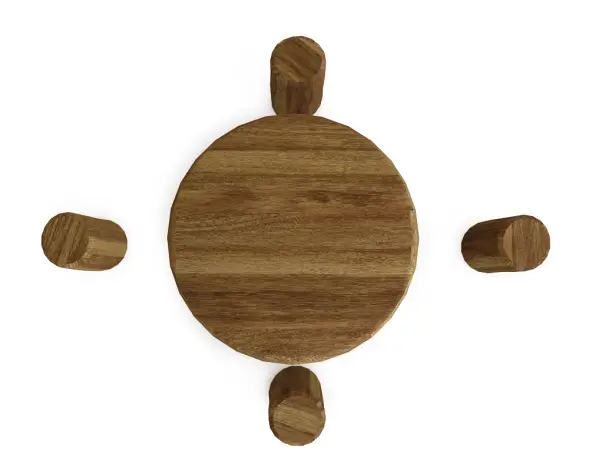 Стол с пеньками HARDWOOD «Лесной»