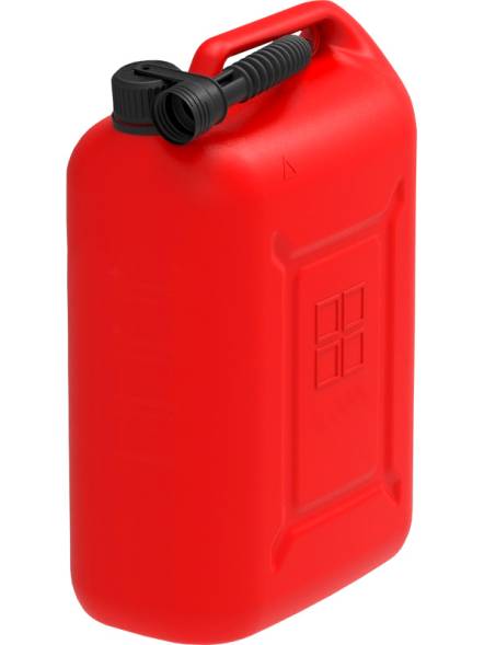 Канистра пластиковая для ГСМ, 25 л, красный [5192]