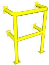 Отбойник стеновой металлический ОЗ-7.80.76