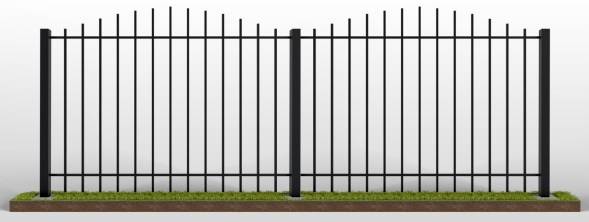 Забор металлический сварной секционный СЗ-4, 1 м²