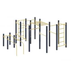 Спортивный комплекс для воркаута «Геракл 1000» (14,3 м2)