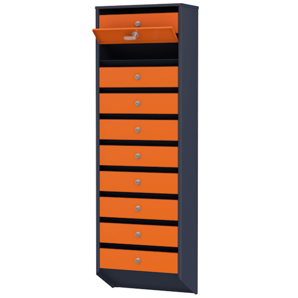 Ящик почтовый 10-секционный серия Базис Премиум [11888]