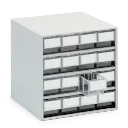 Кассетница, 400x400x395 мм, прозрачные ячейки 4010-1 16 шт, 1640-1