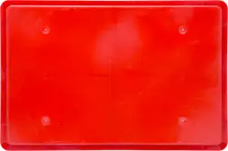 Ящик пластиковый сплошной с гладким дном Е2 (евроформат), 600x400x200 мм, 40 л, красный [207 гд]