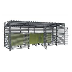 Контейнерная площадка для ТБО «Сплит Х» с хозблоком