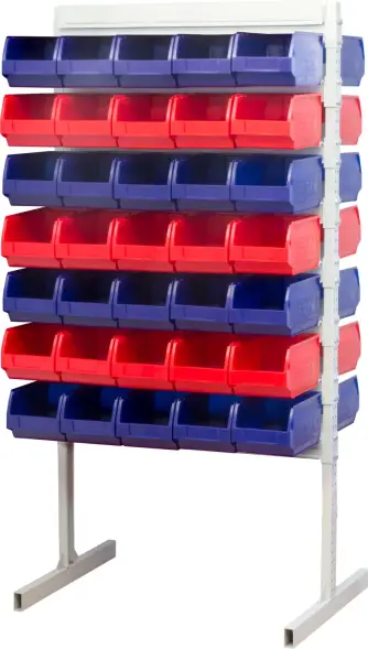 Ящик (лоток) пластиковый сплошной, 250x150x130 мм, 4.88 л, синий [5002]