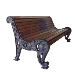Скамейка чугунная «Нескучный Сад» 3,0 м (3 опоры)
