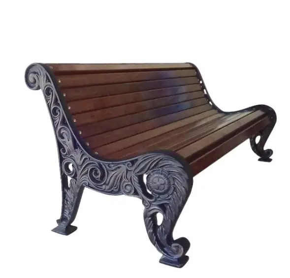 Скамейка чугунная «Нескучный Сад» 3,0 м (3 опоры)