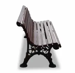 Скамейка чугунная «Ажурная» без подлокотников 0,6 м (кресло)