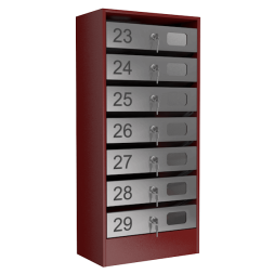 Почтовый ящик на 7 квартир серия Эталон с окошком [12092]