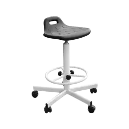Табурет промышленный Т09/К прямоугольное сиденье каркас белый [15793]