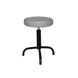 Табурет серый Т04-1 черный каркас [10993]