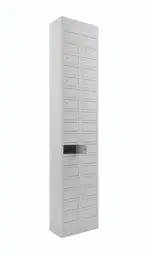 Шкаф для хранения мобильных телефонов на 17 ячеек ШР-117 1850x180x200 мм Серый